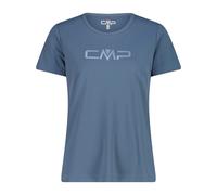 T-Shirt mit Rundhalsausschnitt und Logo Damen CMP Bleu L
