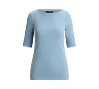 T-Shirt mit U-Boot-Ausschnitt M Blue