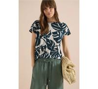 Damen T-Shirt mit U-Boot-Ausschnitt und Print
