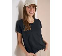 T-Shirt mit V-Neck und Spitzendetail