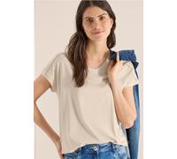 T-Shirt mit V-Neck und Spitzendetail
