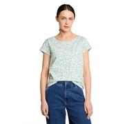 T-Shirt TOM TAILOR, Damen, Gr. XXL, grün ginkgo minimal, Jersey, Obermaterial: 100% Baumwolle, bedruckt, regular fit normal, Rundhals, Shirts T-Shirt (92381603-XXL) grün ginkgo minimal
