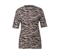 T-Shirt mit Zebra Print Blau 42