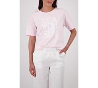 monari - T-Shirt mit Schriftzug french rose - Gr. - 34