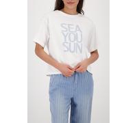 monari - T-Shirt mit Schriftzug - Gr. - 46