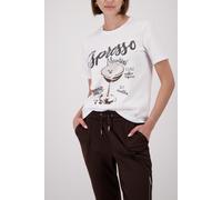 monari - T-Shirt mit Espresso-Print - Gr. - 38