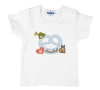 T-Shirt Motiv ''Brezl'' mit Stickerei Tirolerhut und ''Lausbub''
