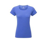 Mountain Equipment - Women's Groundup Stripe Tee - Funktionsshirt, Gr. L 14, blau (VividStripe)
