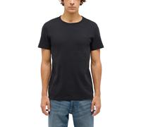 Mustang T-Shirt Herren Allen Slim Fit Baumwolle Rundhals Kurzarm Schwarz Größe 3XL