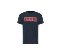 T-Shirt MUSTANG "T-Shirt Style Austin 1er Pack", Damen, Gr. XL, blau (dunkelblau), Obermaterial: 100% Baumwolle CO(Bio)., Shirts T-Shirt (43191930-XL) dunkelblau