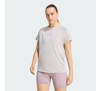 adidas Women's Seamless Knitted T-Shirt, Ice Purple/preloved fig, S