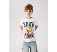 Name it kids Jungen Nkmdrue Dragonb Nreg Ss Top Box Noos Vde, Bright White, 122-128 EU