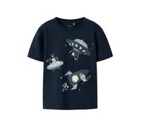 NAME IT Jungen Nmmdilka Ss Nreg Top Box, Navy Blazer, 110 cm