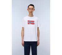 T-Shirt NAPAPIJRI, Herren, Gr. L, fancy fx1, Obermaterial: 100% Baumwolle, normal, Rundhals, Shirts T-Shirt, mit Rundhalsausschnitt, Kurzarm, aus Baumwolle, gerader Abschluss (83662332-L) fancy fx1