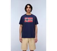 T-Shirt NAPAPIJRI, Jungen, Gr. L, blau (naval acade b2q), Obermaterial: 100% Baumwolle, normal, Rundhals, Shirts T-Shirt (16100813-L) naval acade b2q