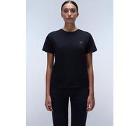T-Shirt NAPAPIJRI "S-NINA 941 BLACK BEAUTY", Damen, Gr. XL, blau (blu marine), Single Jersey, Obermaterial: 100% Baumwolle, unifarben, regular fit, Rundhals, eingesetzt abgesteppte Kante, Shirts T-Shi