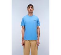 T-Shirt NAPAPIJRI "S-SMALL BOX", Herren, Gr. XL, blau jasper b9a, Obermaterial: 100% Baumwolle, Shirts T-Shirt, sportlicher Stil, für Sportmode und Wintermode, Kurzarmdesign (88144829-XL) blau jasper