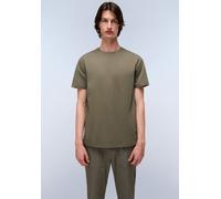 T-Shirt NAPAPIJRI "SALIS SS SUM SHARK SKIN HCB", Damen, Gr. M, grün (tea leaf), Obermaterial: 100% Baumwolle, Rundhals, Shirts T-Shirt (40512259-M) tea leaf