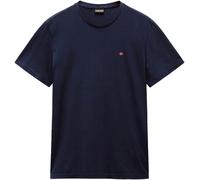 T-Shirt NAPAPIJRI "SALIS SS SUM SHARK SKIN HCB", Herren, Gr. XL, blau (blu marine), Obermaterial: 100% Baumwolle, Rundhals, Shirts T-Shirt, Kurzarm, mit Rundhalsausschnitt, unifarben, aus Baumwolle (1