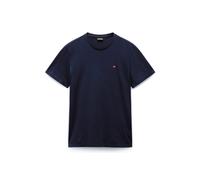 T-Shirt NAPAPIJRI "T-Shirt SALIS Small Flag 1er Pack", Herren, Gr. L, blau (dunkelblau), Obermaterial: 100% Baumwolle CO., Shirts T-Shirt (28538931-L) dunkelblau