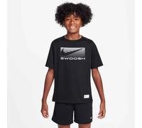 T-Shirt NIKE "B NK DF MULTI SS TOP GX LOVE", Jungen, Gr. XS (116/122), schwarz, schwarz, Obermaterial: 100% Polyester, Shirts T-Shirt, für Jugendliche, sportlicher Stil, für Freizeit und Aktivitäten (