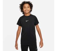 T-Shirt NIKE "B NP DF SS TOP 24", Jungen, Gr. S (128/134), schwarz, weiß, Obermaterial: 89% Polyester, 11% Elasthan, Shirts T-Shirt, sportlicher Schnitt, für Fitness, schweißableitend (39702832-S) sch
