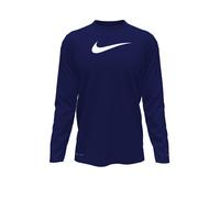 T-Shirt NIKE "LONG SLEEVE HYDROGUA für Kinder", Mädchen, Gr. XL (164/170), blau (midnight navy), Jersey, Obermaterial: 100% Polyester, normal, Rundhals, Shirts T-Shirt, für Kinder, sportlicher Stil, K