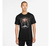 T-Shirt NIKE "M NK DF TEE STD IYKYK SU26", Herren, Gr. M, schwarz, Obermaterial: 57% Baumwolle, 43% Polyester, Shirts T-Shirt, sportliche Passform (69064302-M) schwarz
