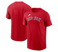 T-Shirt NIKE "Nike Shirt Boston Red Sox Nike Cooperstown Wordmark", Damen, Gr. S, rot, 100% Baumwolle, Shirts T-Shirt (86808104-S) rot
