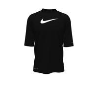 T-Shirt NIKE "SHORT SLEEVE HYDROGU für Kinder", Mädchen, Gr. S (128/134), schwarz, Jersey, Obermaterial: 100% Polyester, normal, Rundhals, Shirts T-Shirt, kurzärmlig, für Sport und Outdoor, mit UPF-40