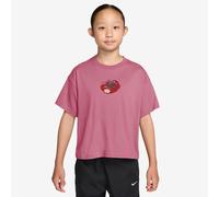 T-Shirt NIKE SPORTSWEAR "G NSW TEE OC BOXY TOMATO", Jungen, Gr. S, peony, Obermaterial: 100% Baumwolle, Shirts T-Shirt, für Jugendliche, sportlicher Stil, bequeme Passform (47017256-S) peony