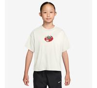 T-Shirt NIKE SPORTSWEAR "G NSW TEE OC BOXY TOMATO", Jungen, Gr. S, sail, Obermaterial: 100% Baumwolle, Shirts T-Shirt, für Jugendliche, sportlicher Stil, bequeme Passform (50498341-S) sail