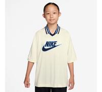 T-Shirt NIKE SPORTSWEAR "K NSW CLN JERSEY SS TOP", Jungen, Gr. M, soft pearl, m, Obermaterial: 100% Polyester, Shirts T-Shirt, für Jugendliche, sportlicher Stil, bequeme Passform (29831815-M) soft pea