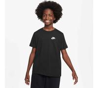 T-Shirt NIKE SPORTSWEAR "K NSW TEE EMB FUTURA LBR", Jungen, Gr. XL (164/170), schwarz, Jersey, Obermaterial: 100% Baumwolle, normal, Rundhals, Shirts T-Shirt, für Jugendliche, gerader Schnitt, sportli