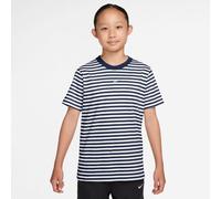 T-Shirt NIKE SPORTSWEAR "K NSW TEE EMB FUTURA LBR YD", Jungen, Gr. XL, blau (midnight nav), Obermaterial: 100% Baumwolle, Shirts T-Shirt, für Jugendliche, sportlicher Stil, für Freizeit und Alltag (55