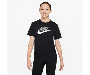 T-Shirt NIKE SPORTSWEAR "K NSW TEE FUTURA HBR", Jungen, Gr. XL (164/170), schwarz, angeraute Sweatware, Obermaterial: 100% Baumwolle, normal, Rundhals, angesetztes Bündchen, Shirts T-Shirt, gerader Ru