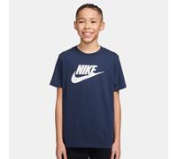 T-Shirt NIKE SPORTSWEAR "K NSW TEE FUTURA HBR", Jungen, Gr. XS (116/122), midnight navy, Obermaterial: 100% Baumwolle, normal, Rundhals, Shirts T-Shirt, Für Kinder und Jugendliche (47411252-XS) midnig