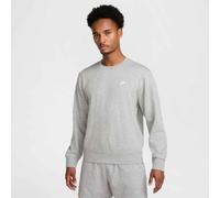 Nike Herren Club Ft Crew Sweatshirt, Dk Grey Heather/White, XXL