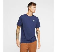 Nike Herren T-Shirt Sportswear Club, Midnight Navy/White, L, AR4997-410