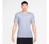 T-Shirt NIKE SPORTSWEAR "M NSW CLUB TEE", Herren, Gr. XL, ghost, weiß, Jersey, Obermaterial: 100% Baumwolle, regular fit normal, Rundhals, Shirts T-Shirt, Regular Fit, Kurzarm, Rundhalsausschnitt (187