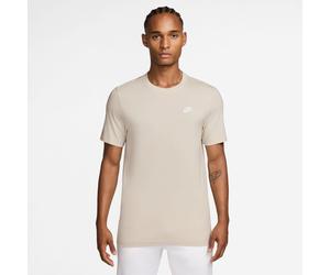 T-Shirt NIKE SPORTSWEAR "M NSW CLUB TEE", Herren, Gr. XXL, lt orewood b, Jersey, Obermaterial: 100% Baumwolle, regular fit normal, Rundhals, Shirts T-Shirt, mit Logostickerei auf der Brust, aus Jersey