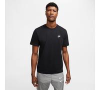 T-Shirt NIKE SPORTSWEAR "M NSW CLUB TEE", Jungen, Gr. XXL, schwarz, weiß, Jersey, Obermaterial: 100% Baumwolle, regular fit normal, Rundhals, Shirts T-Shirt, Regular Fit, Kurzarm, Rundhalsausschnitt (