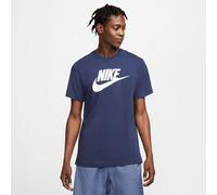 T-Shirt NIKE SPORTSWEAR "M NSW TEE ICON FUTURA", Herren, Gr. XXL, blau (marine), Jersey, Obermaterial: 100% Baumwolle, normal, Rundhals, Shirts T-Shirt, mit klassischem Logodruck auf der Brust, Kurzar