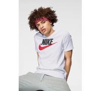 T-Shirt NIKE SPORTSWEAR "M NSW TEE ICON FUTURA", Herren, Gr. XXL, weiß, Jersey, Obermaterial: 100% Baumwolle, normal, Rundhals, Shirts T-Shirt (74952232-XXL) weiß