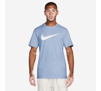 T-Shirt NIKE SPORTSWEAR "M NSW TEE ICON SWOOSH", Herren, Gr. XXL, hydrogen blau, Jersey, Obermaterial: 100% Baumwolle, normal, Rundhals, Shirts T-Shirt, Kurzarm, Rundhalsausschnitt, aus Baumwolle (736
