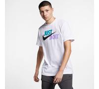 T-Shirt NIKE SPORTSWEAR "M NSW TEE JUST DO IT SWOOSH", Herren, Gr. L, weiß, spirit, Jersey, Obermaterial: 100% Baumwolle, normal, Rundhals, Shirts T-Shirt (60647512-L) weiß, spirit