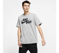 T-Shirt NIKE SPORTSWEAR "M NSW TEE JUST DO IT SWOOSH", Herren, Gr. XS, dk grau heat, Jersey, Obermaterial: 100% Baumwolle, normal, Rundhals, Shirts T-Shirt (32234301-XS) dk grau heat