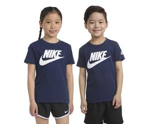 T-Shirt NIKE SPORTSWEAR, Mädchen, Gr. 98 (3), blau (midnight navy), Obermaterial: 60% Baumwolle, 40% Polyester, Rundhals, Shirts T-Shirt, für Kinder, aus Baumwolle und Polyester, pflegeleicht (9076684