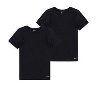 T-Shirt NIKE SPORTSWEAR "NHB BOYS 2PK CREW UNDERSHIRT", Jungen, Gr. M, schwarz, Obermaterial: 60% Baumwolle, 40% Polyester, Shirts T-Shirt, für Kinder, 2er-Pack, aus Baumwolle und Polyester (38572543-
