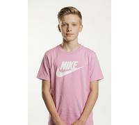 T-Shirt NIKE SPORTSWEAR "NKG HBR CLUB BOXY TEE", Mädchen, Gr. 5 (110), pink rise, Jersey, Obermaterial: 60% Baumwolle, 40% Polyester, normal, Rundhals, Shirts T-Shirt (29962500-5) pink rise